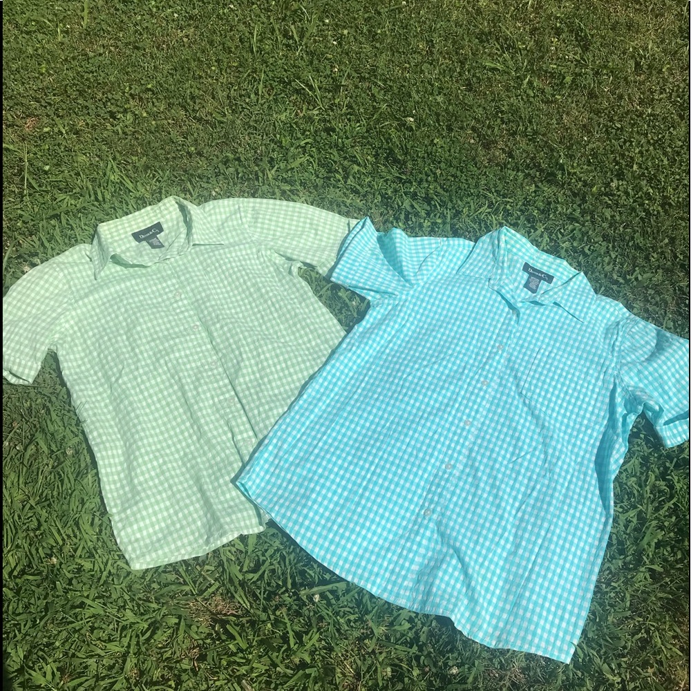 Denim&co Set of 2 Seersucker tops
